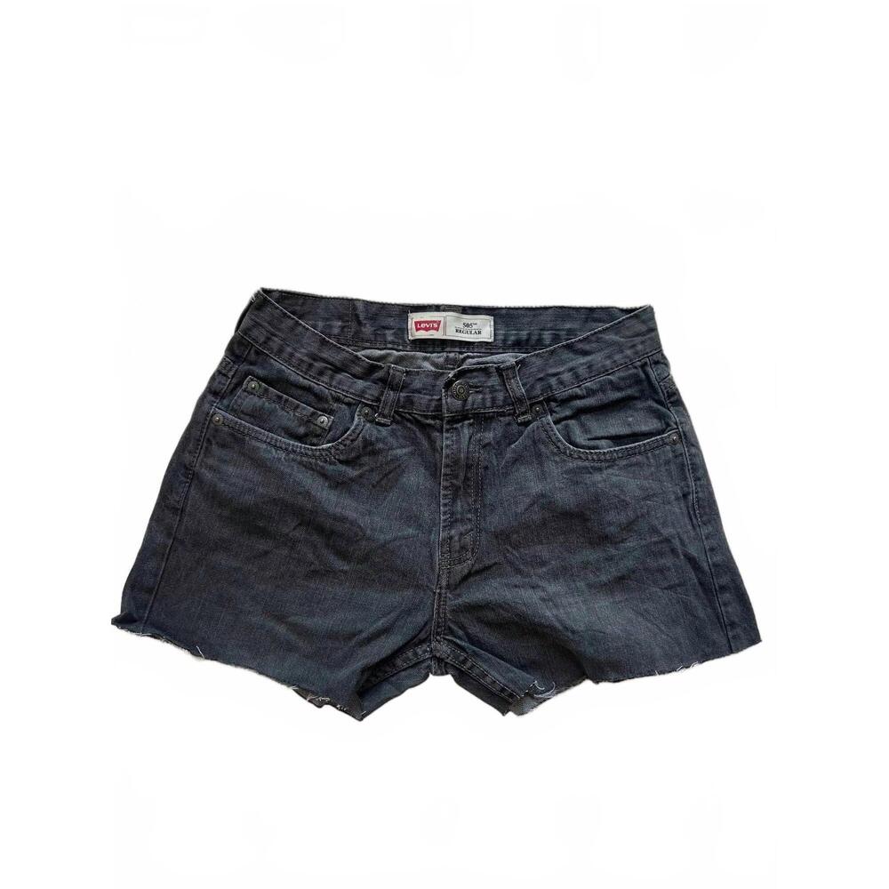 NEW LEVI'S women's 505 denim shorts in black